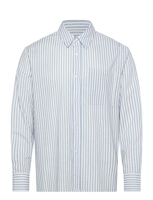 NEUW | Blurred Stripe Ls Shirt Oxford Blue | M