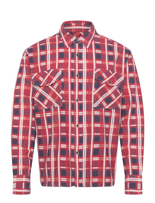 NEUW | Printed Check Utility Shirtcarmine | XL