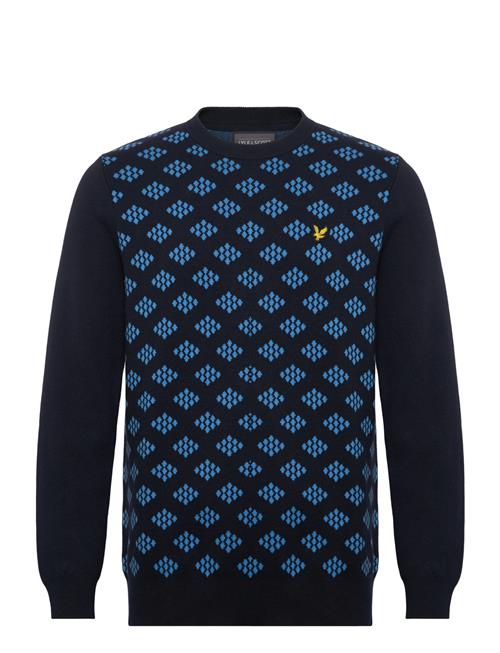 Lyle & Scott Sport | Golf Crew Neck Cotton Argyle Jumper | S