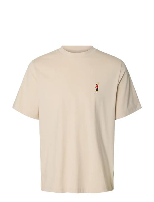 Selected | Slhreg-Ripley Ss Emb Tee Ex | M