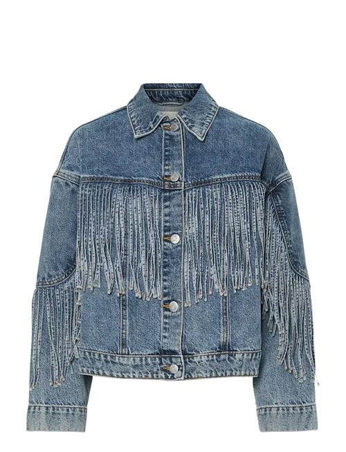 YAS | Yasaiko Ls Denim Fringe Jacket - D2D | 36