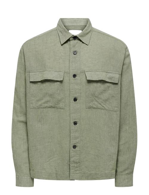 ONLY & SONS | Onscaiden Ls Overshirt Linen Blend | M