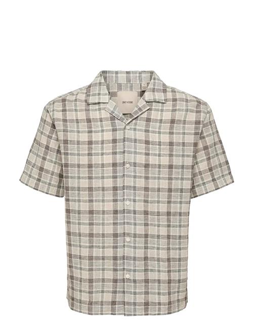 ONLY & SONS | Onscaiden Life Check Linen Blend Ss | XXL