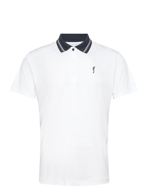 RS Sports | Men's Performance Court Polo - Striped Collar Rec | L