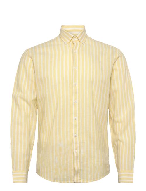 Lindbergh | Wide Striped Cotton/Linen Shirt L/S | L
