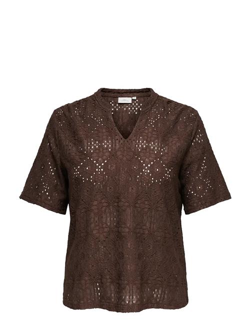 ONLY Carmakoma | Carhellen S/S V-Neck Blouse Jrs | 46-48