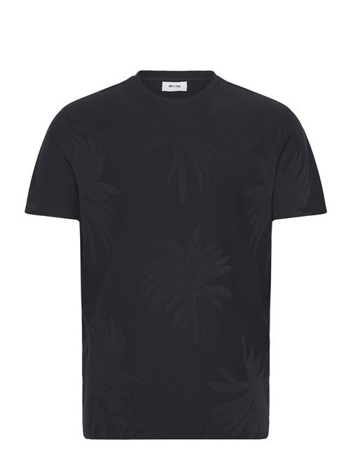 ONLY & SONS | Onsmarco Life Reg Palm Jacquard Ss Tee | S