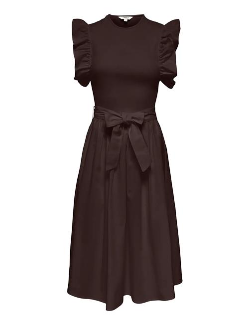 ONLY | Onlavalora S/L Long Belt Dress Wvn Ex | L