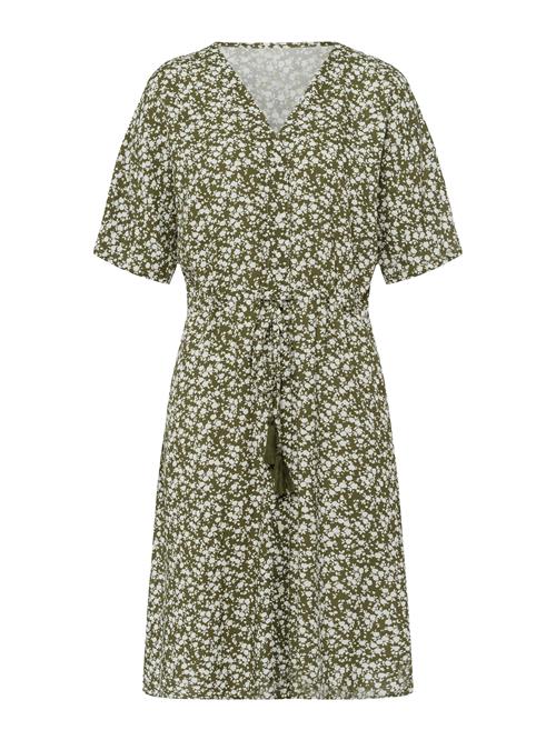 heine Blusekjole  oliven / offwhite