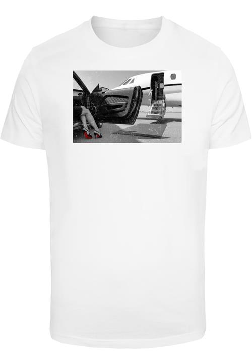 Mister Tee Bluser & t-shirts 'Private Jet Legs'  grå / sort / hvid