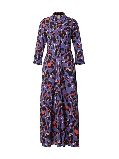 YAS Blusekjole 'YASSavanna'  royalblå / lys rød / sort / hvid