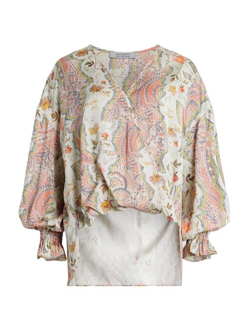 AllSaints Bluse 'PENNY CASCADE'  navy / grøn / orange / hvid