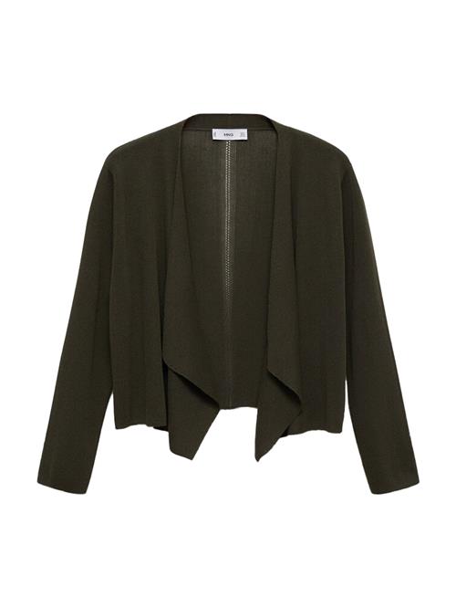 MANGO Cardigan 'CASCADA'  mørkegrøn