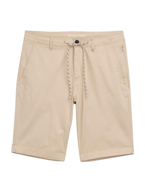 TOM TAILOR Lærredsbukser  beige