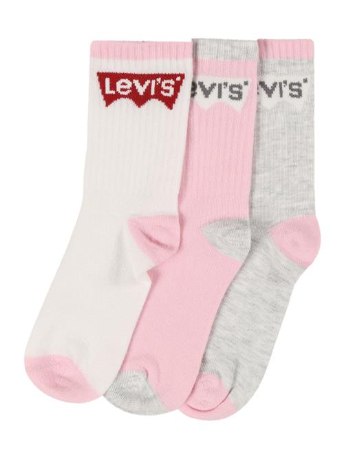 Levi's Kids Sokker  grå-meleret / lyserød / carminrød / hvid