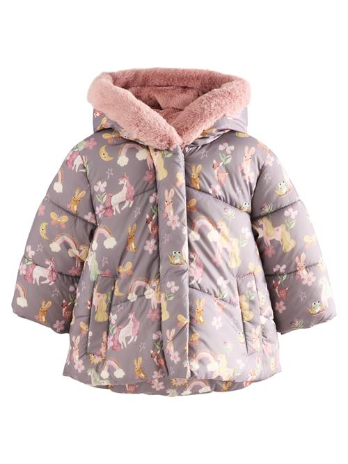 Next Vinterjakke  beige / lilla / orange / pink