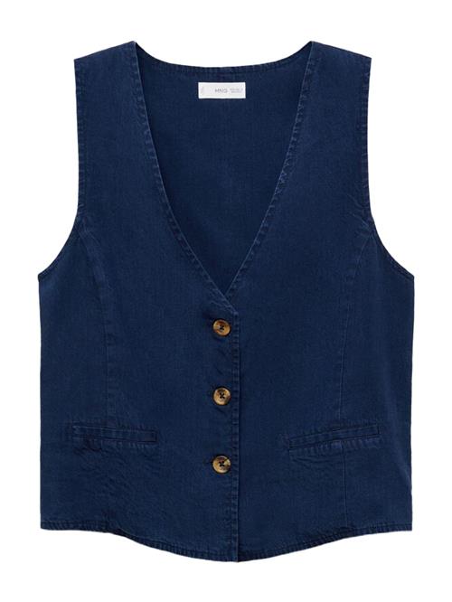 MANGO Jakkesætsvest 'CRETA'  blue denim