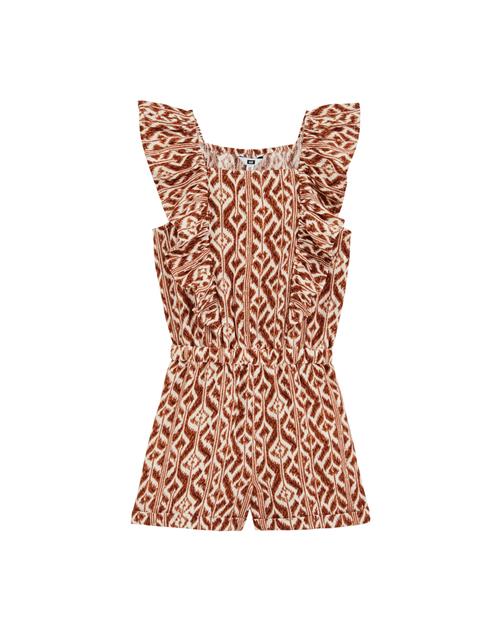 WE Fashion Overall  brun / hvid