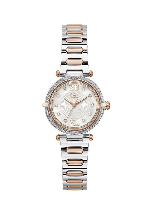 Gc Analogt ur  rosa guld / sølv