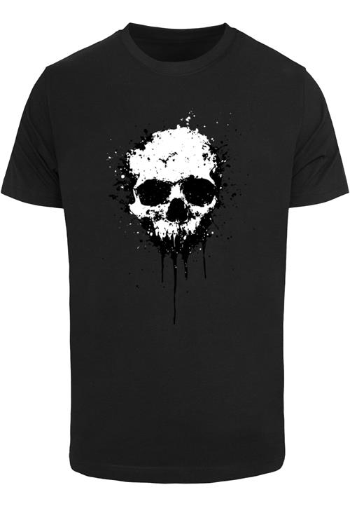 Mister Tee Bluser & t-shirts 'Artsy Skull'  sort / hvid