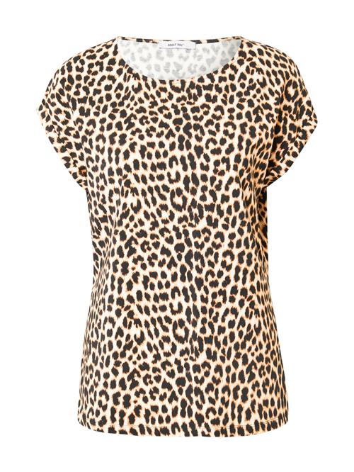 ABOUT YOU Shirts 'Meike'  beige / lysebeige / sort