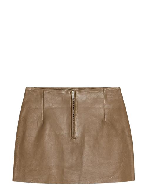 REMAIN Birger Christensen | Mini Leather Skirt | 34