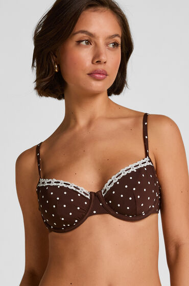Hunkemöller Ikke-Polstret Bøjle Bikini Top Algarve Brun