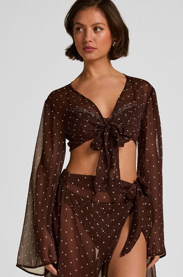 Hunkemöller Strand Top Algarve Brun