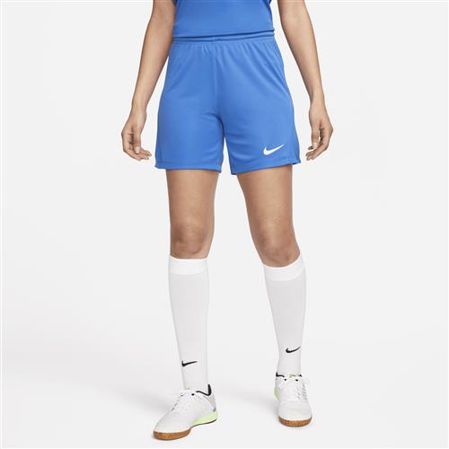 Nike Dri-FIT Park 3-fodboldshorts i maskinstrik til kvinder - blå