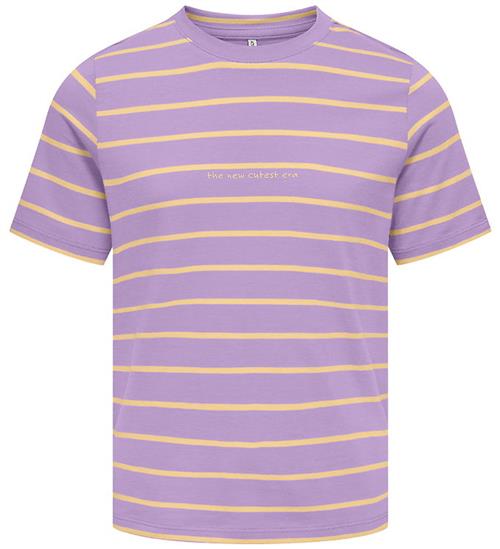 Kids Only T-shirt - KogHelle - Lilac Breeze/Sunlight/Print Era