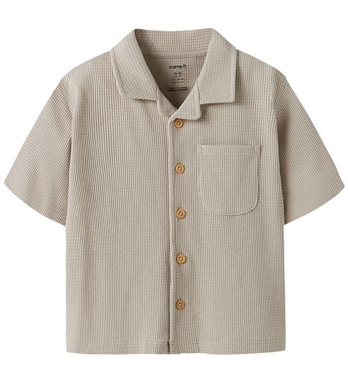 Name It Skjorte - Strikket - NmmHarve - Chateau Gray