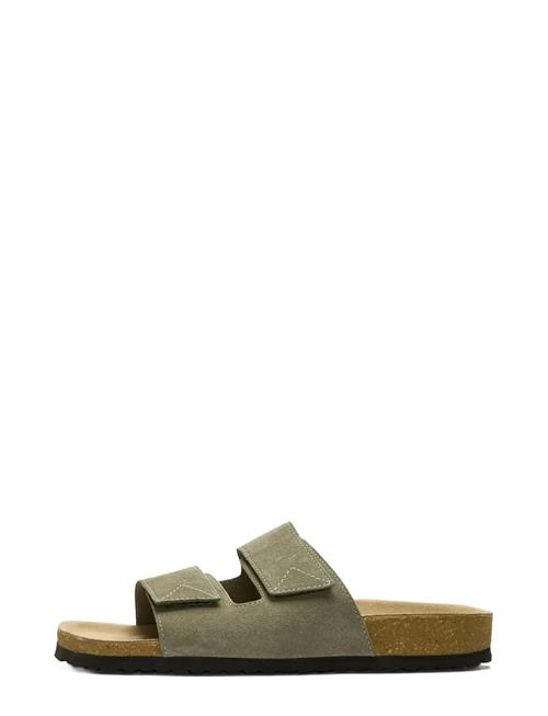 Selected | Slhbastian Suede Strap Slider B | 42