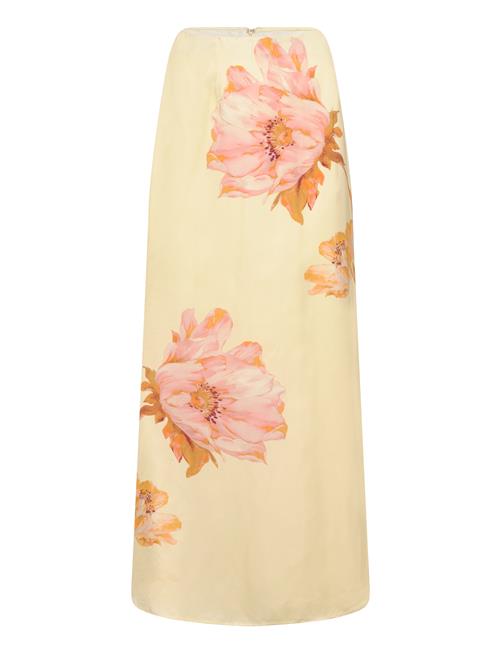 Malina | Tessa Satin Slip Maxi Skirt | L