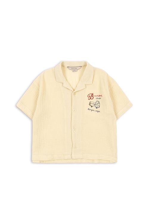 Konges Sløjd GOTS Coco Skjorte Sea Mist  Sea Mist 7-8 Y  Gul  7-8 år  mand