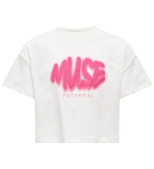 Kids Only T-shirt - KogDaphne - Cloud Dancer/Muse