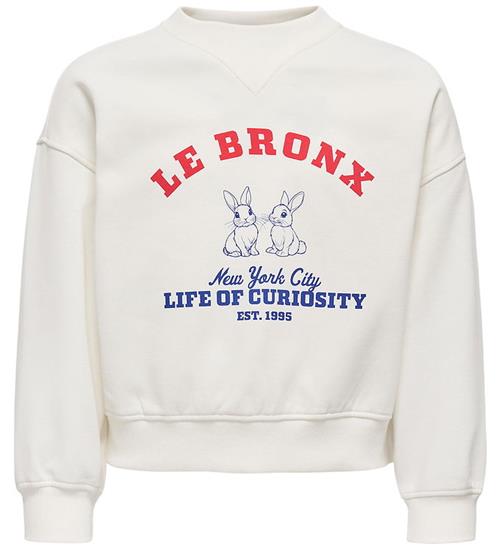 Kids Only Sweatshirt - KogBetina - Cloud Dancer/Bronx