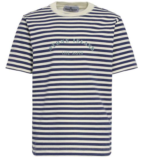 Stone Island T-shirt - Plaster/Blåstribet