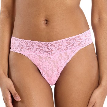Hanky Panky Trusser 2P Original Rise Thong Frosty Pink nylon One Size Dame