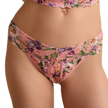 Hanky Panky Trusser 2P Printed Low Rise Thong Blomstret nylon One Size Dame