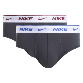 Nike 4P Everyday Cotton Stretch Brief Grå bomuld Small Herre