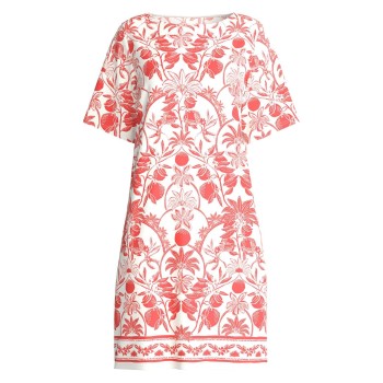 Calida Short Sleeve Nightdress Laksrosa bomuld Small Dame