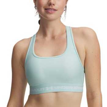 Under Armour BH Mid Crossback Sport Bra Mintgrøn polyester Small Dame