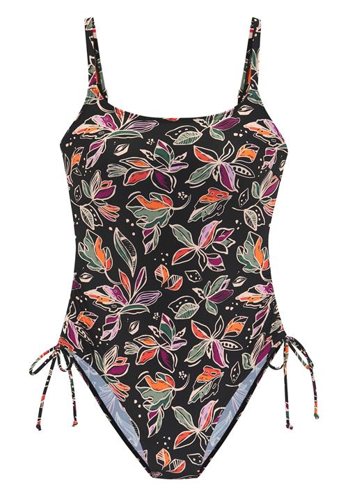 BUFFALO Badedragt  grøn / orange / sort