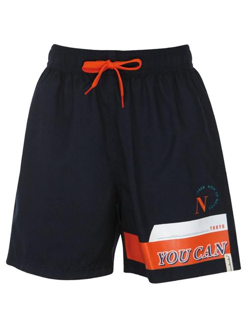 wavebreaker Badeshorts  natblå / orange / hvid
