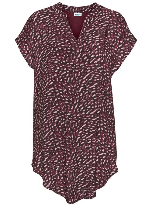 BEACH TIME Bluse  lilla / bordeaux / hvid
