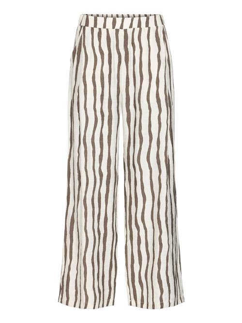 Fransa Bukser 'Riana'  brun / hvid