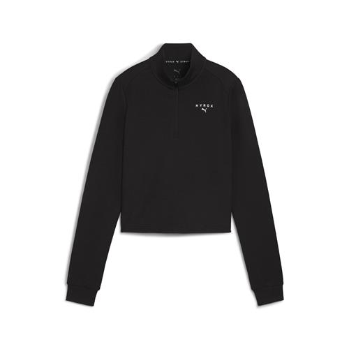 PUMA Sportssweatjakke 'Puma x Hyrox Cloudspun'  sort / hvid