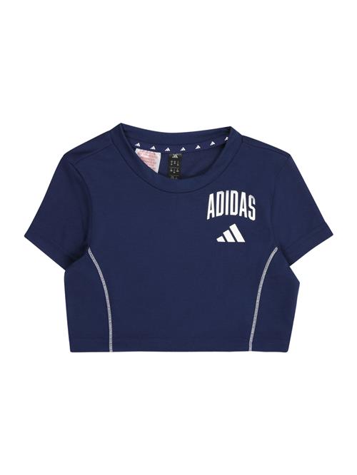 ADIDAS SPORTSWEAR Funktionsskjorte  mørkeblå / hvid