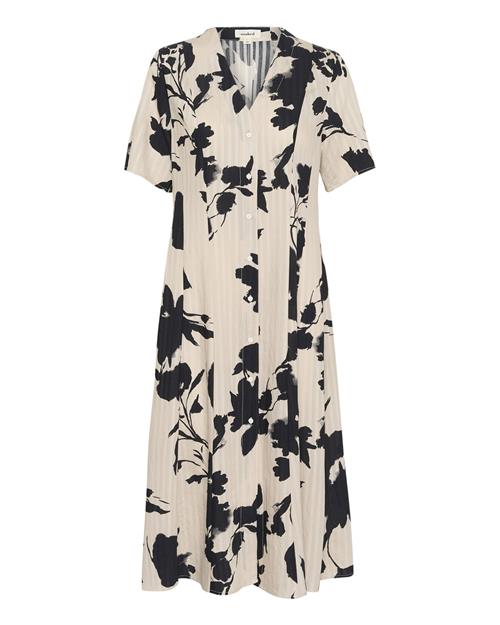 SOAKED IN LUXURY Kjole 'Daria'  lysebeige / sort