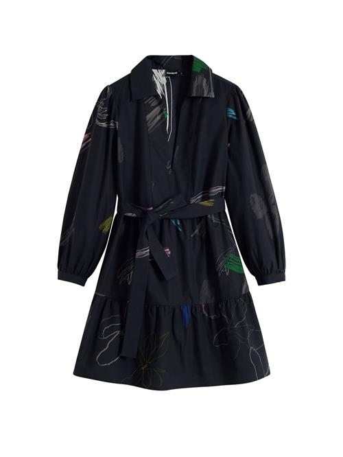 Desigual Kjole  mørkeblå / gul / lys pink / sort